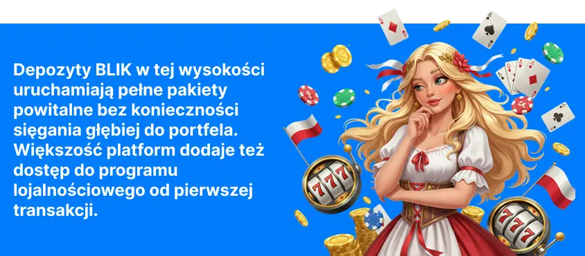 Kasyno 50 zł Depozyt BLIK